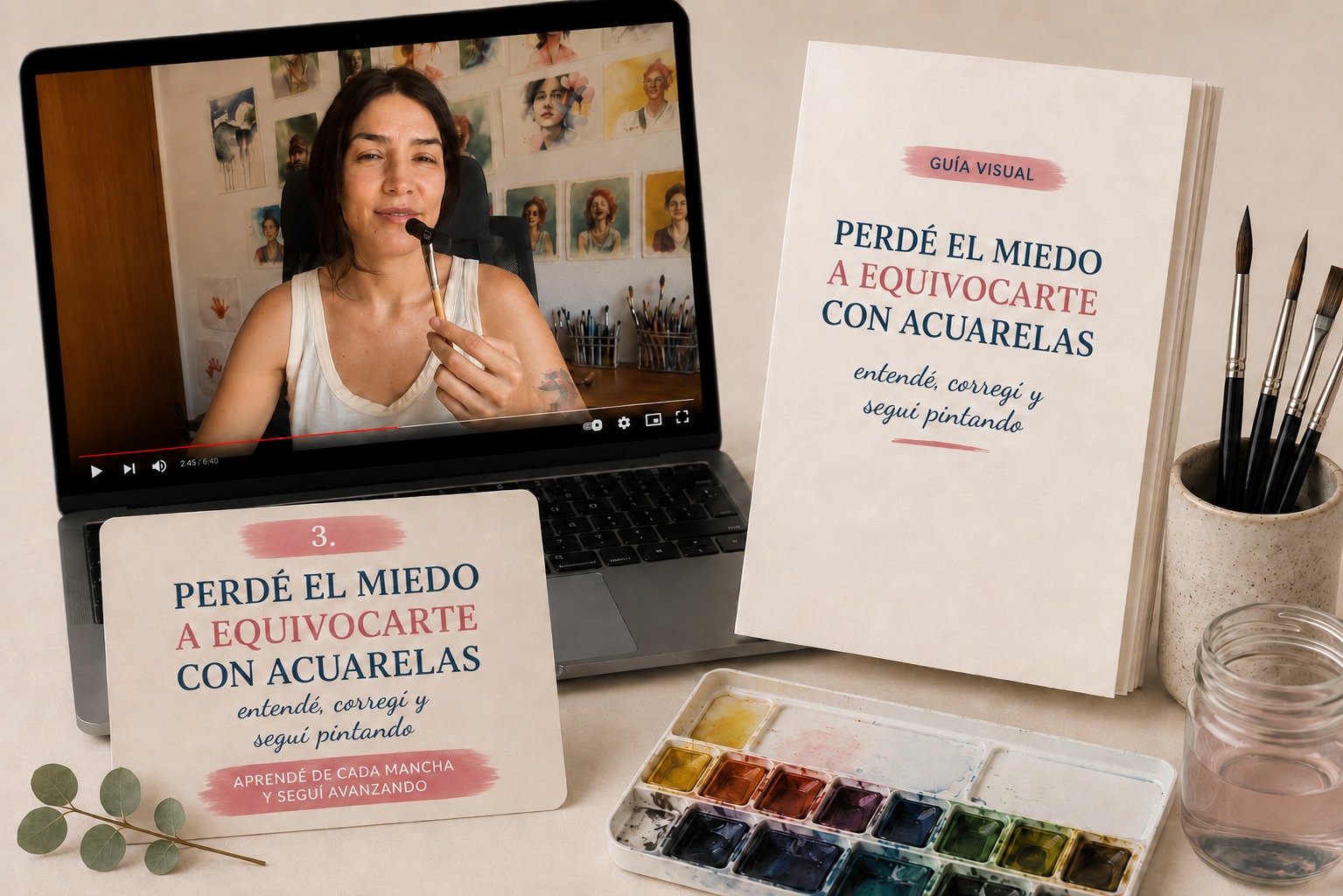 Perdé el miedo a equivocarte con acuarelas