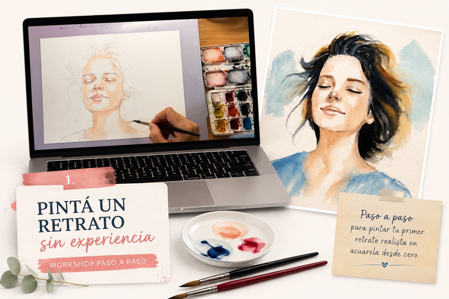 Pintá un retrato sin experiencia